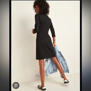 Ponte-Knit Long-Sleeve Sheath Dress